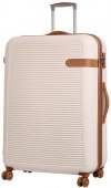 На фото Чемодан на колесах Rock Valiant Cream Hardshell Expandable (L) (923729)
