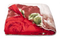На фото Одеяло ТЕП 3D Restline Холлофайбер 200х210 см Красное