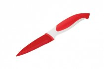 На фото Кухонный нож Granchio Coltello для овощей 89 мм Red (88654)