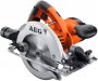 На фото Пила дисковая AEG 1.2 кВт, 165/20 мм, угол 50°, глубина 54 мм в сумке (KS55-2)