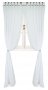 На фото Гардина Прованс Батист White 180х250 см 1шт Белая с декоративными пуговицами (.002173)