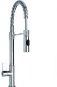 Кухонный смеситель Franke FOX PRO с гибким шлангом хром (115.0250.141) На фото Кухонный смеситель Franke FOX PRO с гибким шлангом хром (115.0250.141)