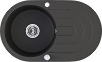 На фото Кухонная мойка Laveo Dafne черная (SGD_781T)