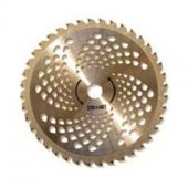 На фото Нож для мотокос X-Treme 255х25.4х1.3мм 40Т с победитовыми напайками (63754)