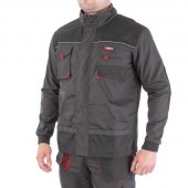 На фото Куртка рабочая Intertool 80 % полиэстер, 20 % хлопок, плотность 260 г/м2, XL (SP-3004)