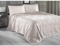 На фото Простынь махровая Arya 160X220 Estafan Бежевай (8680943061874)