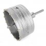 На фото Коронка Intertool по бетону 120мм и переходник SDS Plus 100мм (SD-7120)