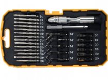 На фото Отвертка-держатель прецизионная Vorel с отверточными насадками и головками с 5/32" 27 шт (64386)