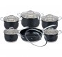 На фото Набор посуды из нержавеющей стали Edenberg 12 предметов (EB-4044)