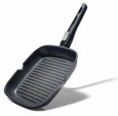 Сковорода гриль квадратная Fissman REBUSTO 24 см (4230) На фото Сковорода гриль квадратная Fissman REBUSTO 24 см (4230)