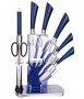 На фото Набор ножей Rainstahl на подставке 9 предметов (RS-8005-9)