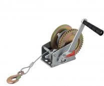 Лебедка рычажная Intertool барабанная стальной трос 450кг (GT1454) На фото Лебедка рычажная Intertool барабанная стальной трос 450кг (GT1454)