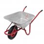 На фото Тачка садово-строительная Intertool 85л, 150кг, 1 колесо 15" 4.00-8 (WB-0813)