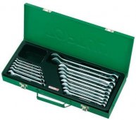 На фото Набор ключей комбинированных Toptul 16 шт 6-24 мм metal box (GAAD1602)
