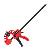 На фото Струбцина автомат Intertool 300*60мм, усилие зажима до 70 кг STORM (HT-6130)