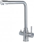 На фото Смеситель Aquatica KT D35 гусак с выходом для питьевой воды на гайке SS (KT-4B770P)