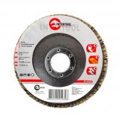 Диск шлифовальный лепестковый Intertool 115*22мм, зерно K36 (BT-0103) На фото Диск шлифовальный лепестковый Intertool 115*22мм, зерно K36 (BT-0103)