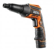 На фото Шуруповерт аккумуляторный AEG 2 x Li-Ion 12 В, 2 Ач, 4000 об/мин, 3 Нм, 1/4" HEX (BTS12CLI-202C)