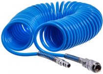 На фото Шланг спиральный полиуретановый Airkraft 6.5х10 мм 10 м (AHC46-F)