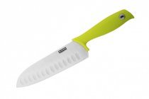 На фото Кухонный нож Granchio Coltello сантоку 177.8 мм Green (88689)