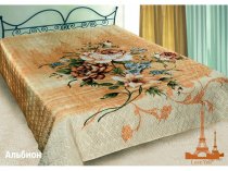 На фото Покрывало Love you Альбион Шелк 3D 200х220 см