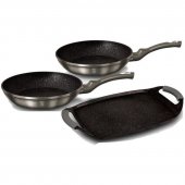 Набор посуды Berlinger Haus Carbone Metallic Line 3 предметов (BH-1670) На фото Набор посуды Berlinger Haus Carbone Metallic Line 3 предметов (BH-1670)