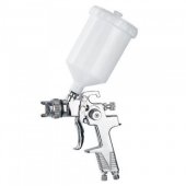 На фото Краскопульт пневматический Auarita HVLP 1.8 мм 110-140 л/мин 3.5 Бар 600 мл (H-970P-1.8)