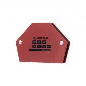 На фото Сварочный магнит Intertool трапеция 30° 45° 60° 75° 90° 135° 11 кг 100×68×14 мм (MW-0001)
