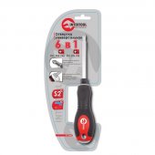 На фото Отвертка Intertool крестовая 6в1 PH1,PH2,PH3,PZ1,PZ2,PZ3 (VT-1022)