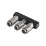 Разветвитель воздуха 1/4" на 3 выхода, прямой, с быстросъемом 10bar Intertool (PT-1855) На фото Разветвитель воздуха 1/4" на 3 выхода, прямой, с быстросъемом 10bar Intertool (PT-1855)