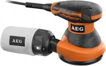 На фото Шлифмашина эксцентриковая орбитальная AEG 300 Вт, 125 мм, амплитуда 2.4 мм (EX125ES)