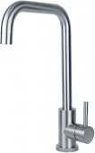 На фото Смеситель для кухни Aquatica KT D35 Г-гусак на гайке SS (KT-4B270P)