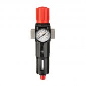 На фото Фильтр для очистки воздуха с редуктором Intertool 3/4", 5мкм, 2600 л/мин, металл (PT-1417)