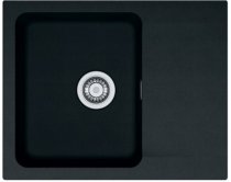 На фото Кухонная мойка Franke Orion Tectonite OID 611-62 Черная (114.0498.008)