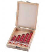 На фото Набор фрез Intertool кромочных прямых, 5шт (HT-0076)