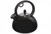 На фото Эмалированный чайник Capriccio Nero Bollitore collection, 2,5 л (88615)
