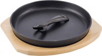 На фото Сковорода-гриль чугунная San Ignasio 25 см (SG-5851)