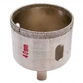 На фото Коронка трубчатая Intertool по стеклу и керамике 40мм (SD-0363)