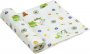 На фото Пеленка Руно Хлопок 90x80 см Белая с журавлями (203.05_10-0320 green)