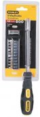 На фото Отвертка держатель к насадок 1/4 Stanley 10 Way Flexible , гибкий стержень + 10 насадок (0-62-508)
