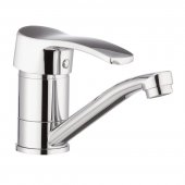 На фото Смеситель для кухни Haiba FOCUS 555 (излив 15 см) (HB0135)