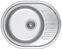 На фото Кухонная мойка Haiba 57x45 Satin матовая (HB0549)