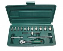 На фото Набор торцевых головок Jonnesway 1/4"DR 4-14 15 шт (S04H2715S)