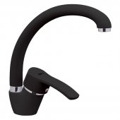 На фото Смеситель для кухни ZERIX YUB 279 черный (ZX2794)