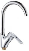 Кухонный смеситель Cron Hansberg 777-G на гайке из нержавейки (CR0794) На фото Кухонный смеситель Cron Hansberg 777-G на гайке из нержавейки (CR0794)