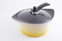 На фото Кастрюля Fissman Innovation со стеклянной крышкой 24x12 см/5 л керам. покрытие 3D (AL-4767.24)