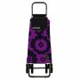 На фото Сумка-тележка Rolser Pack Flor Logic Dos+2_43 Lila Negro (925965)