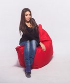 На фото Кресло-мешок Подушка Poparada Red small (PS)