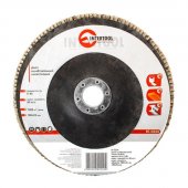 На фото Диск шлифовальный лепестковый Intertool 180*22мм, зерно K40 (BT-0224)