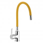 Смеситель для кухни с гибким силиконовым изливом IBERGRIF M22112-4 (IB0070) На фото Смеситель для кухни с гибким силиконовым изливом IBERGRIF M22112-4 (IB0070)